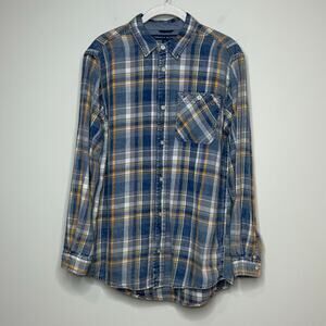 Tommy Hilfiger Plaid Flannel Shirt Size XL/20 Button Down